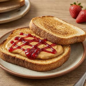 Peanut Butter - Strawberry Toast